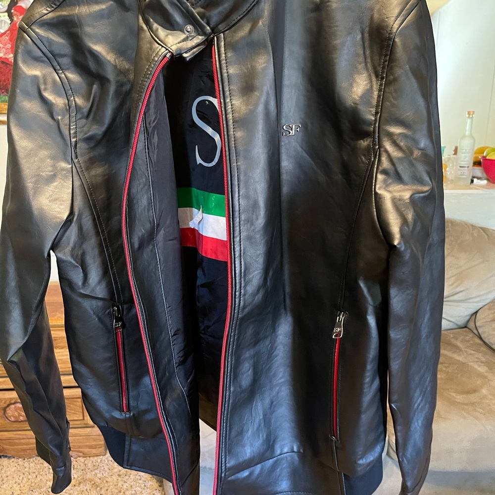 SF supetalternative Italian men's leather jacket